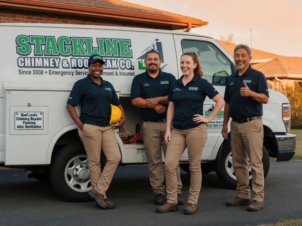 Chimney flashing repair company in Covington, OK